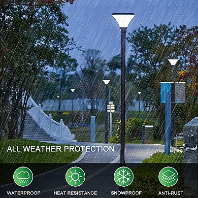 F.C Design Solar Street Lamp Cap: Outdoor Lighting, Waterproof Design, and Powerful Illumination