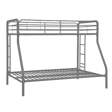 Twin Over Full Size Bunk Bed In Sturdy Metal