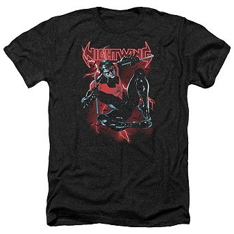 Batman Nightwing Adult Heather T-shirt