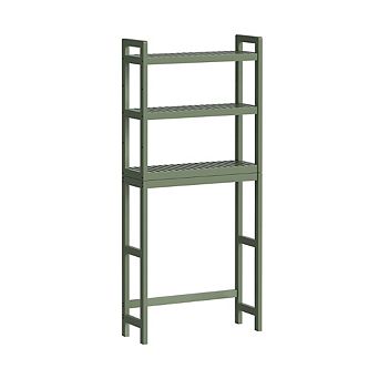 Over-the-toilet Storage, 3 tier Bamboo Bathroom Organizer With Adjustable Shelves