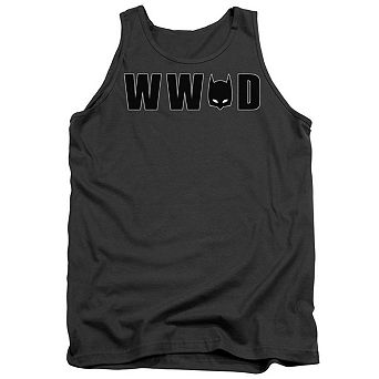 Batman Wwbd Mask Adult Tank Top