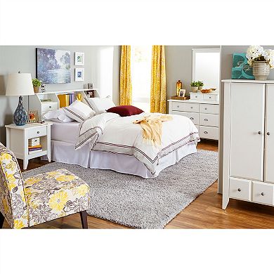 White 6-drawer Dresser Traditional Design