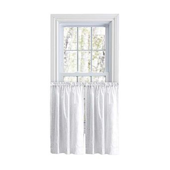 Eva Candlewick 1.5" Rod Pocket Floral High Quality Embroidery Tailored Tiers