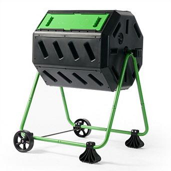 Tumbler 5-cubic Ft Compost Bin For Home Composting With Heavy Duty Frame