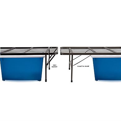 Queen Size Black Metal Platform Bed Frame