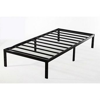 Twin Xl Study Black Metal Platform Bed Frame - No Box-springs Needed