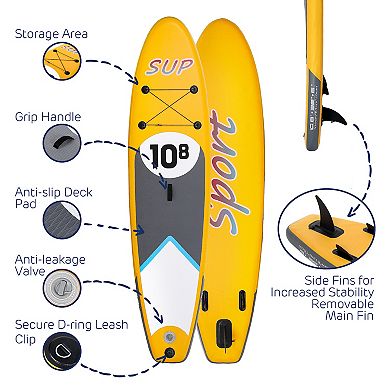 Inflatable Stand Up Paddle Board, 6 Inches Thick