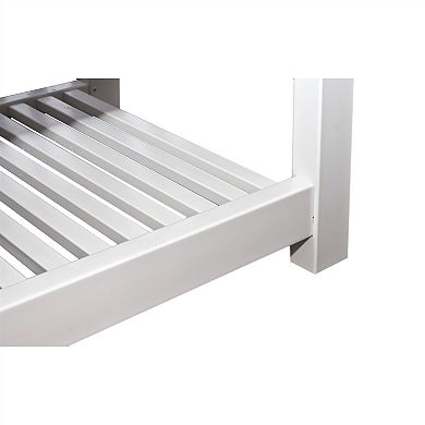 Elevated Planter Raised Grow Bed In White Vinyl