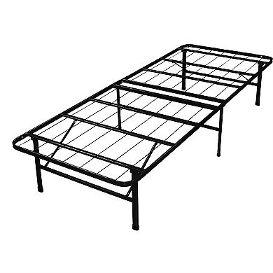 Twin Xl Size Heavy Duty Black Metal Platform Bed Frame