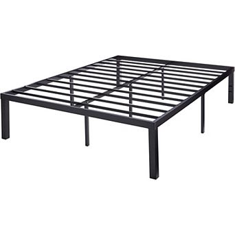 Queen Size Modern 16-inch Heavy Steel Metal Platform Bed Frame