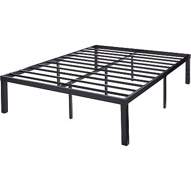 Queen Size Modern 16-inch Heavy Steel Metal Platform Bed Frame