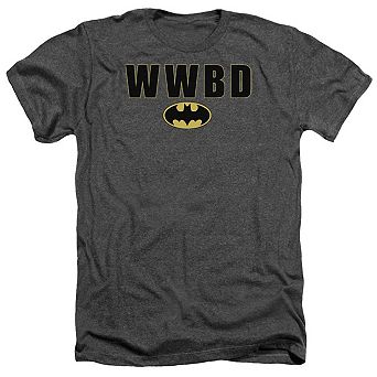 Batman Wwbd Logo Adult Heather T-shirt