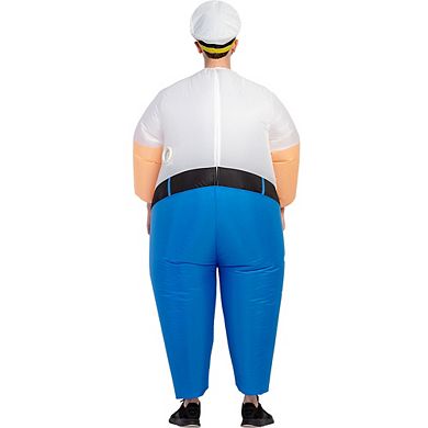 Popeye Inflatable Costume Captain Sailor Funny Air Blow Up Suit Halloween Costume For Adult