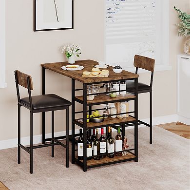 Kitchen Table Set, Dining Table and Chairs for 2