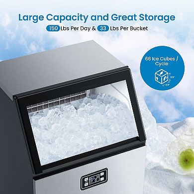 Commercial Ice Maker Machine,  Freestanding Ice Maker, High Efficiency