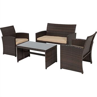 Rectangle 59 X 31-inch Solid Wood Patio Dining Table With Center Umbrella Hole