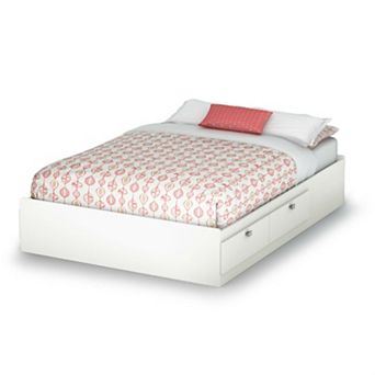 Full Size Modern Platform Bed With 4 Storage Drawers