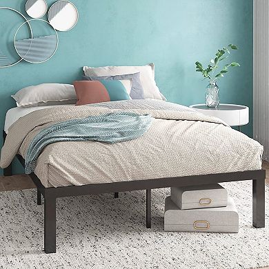 Full Size Modern 16-inch Heavy Steel Metal Platform Bed Frame