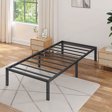 Twin Xl 16-inch Heavy Duty Metal Bed Frame With 3,000 Lbs Weight Capacity