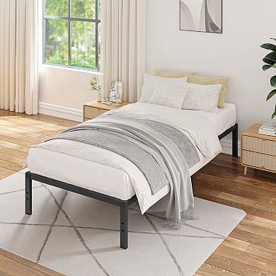 Twin Xl 16-inch Heavy Duty Metal Bed Frame With 3,000 Lbs Weight Capacity