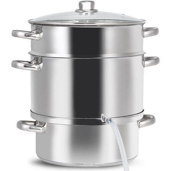 11 Quart Stainless Steel Steamer / Fruit Vegetable Juicer