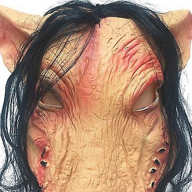 Animal Pig Ghost Horror Head Mask