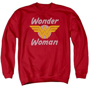 Dc Comics Wonder Woman Wings Adult Crewneck Sweatshirt