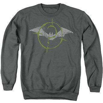 The Batman (2022) Scribbles Bat Logo Adult Crewneck Sweatshirt