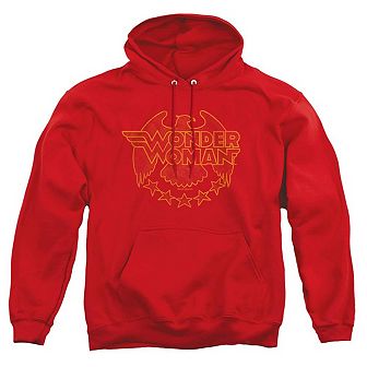 Dc Comics Wonder Woman Eagle Adult Pull Over Hoodie