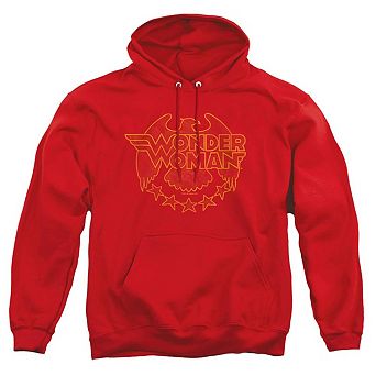 Dc Comics Wonder Woman Eagle Adult Pull Over Hoodie