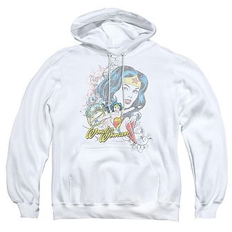 Dc Comics Wonder Woman Scroll Adult Pull Over Hoodie