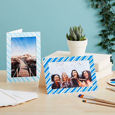 48 Pack Photo Insert Cards with Envelopes, White, 6.25 x 4.25 inches