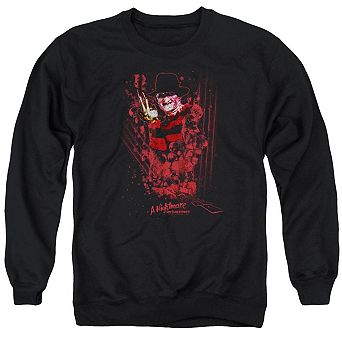 Nightmare on Elm Street One Two Freddy´s Coming For You Adult Crewneck Sweatshirt
