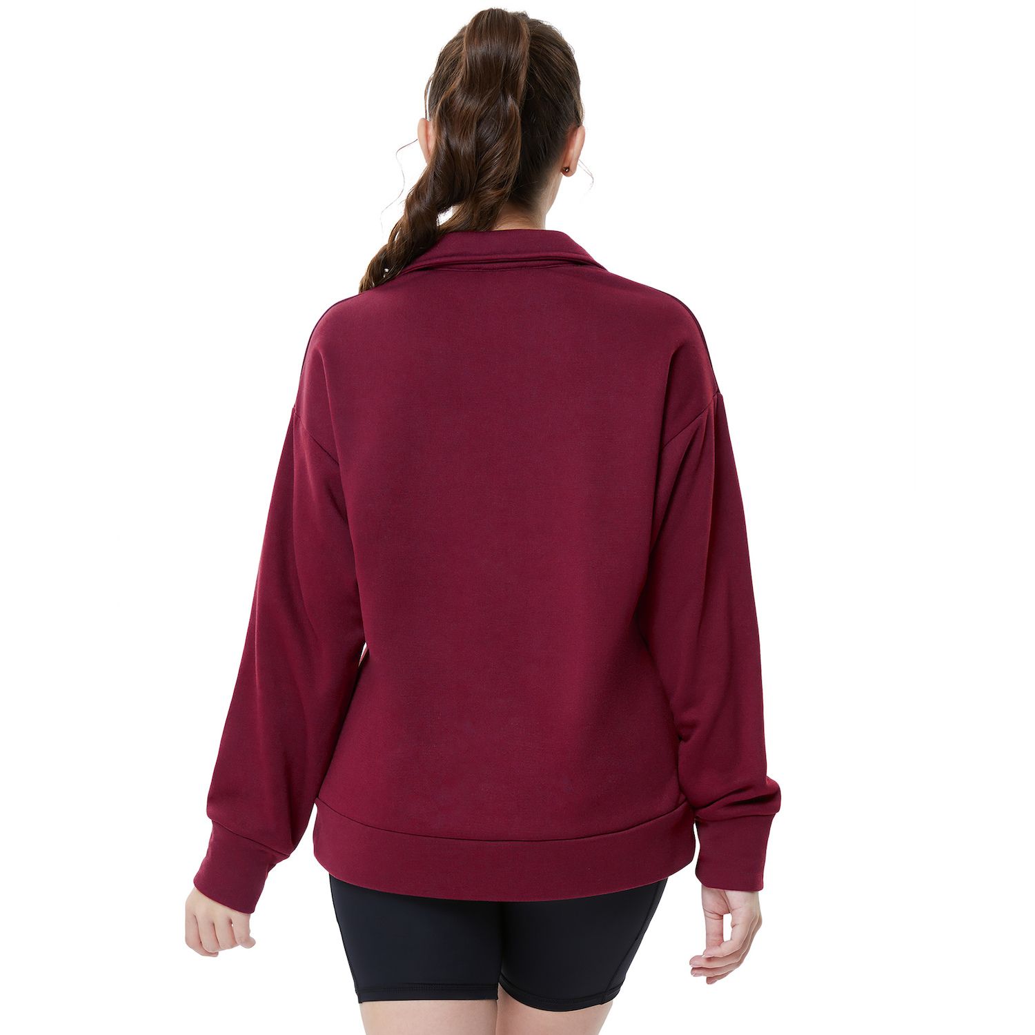 thumbnail image 2 of Rosvigor Sweatshirt For Women Half Zip Cropped Pullover Fleece Hoodies Fall Tops Thumb Hole 8c86a793 Bf9e 458d Aa92 5828f0123ba0.688f5cfcf7982b545f4c9d51065744e7 2 of 14