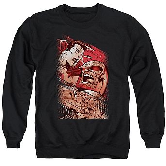Superman Vs Darkseid Adult Crewneck Sweatshirt