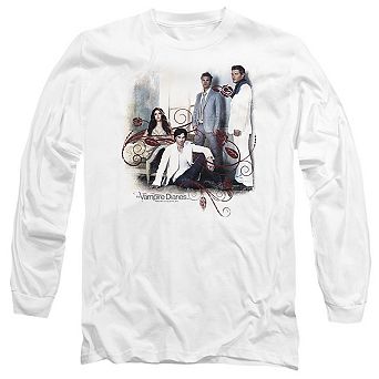 Vampire Diaries 3 + 1 Long Sleeve Adult T-shirt