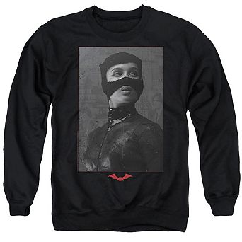 The Batman (2022) Catwoman Worn Portrait Adult Crewneck Sweatshirt