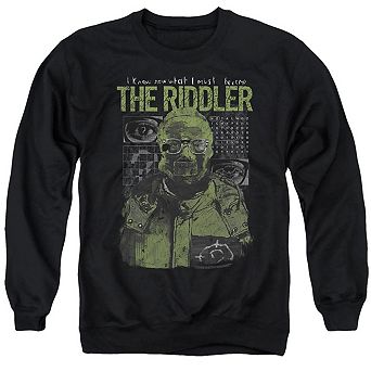 The Batman (2022) Riddler Illustration Adult Crewneck Sweatshirt