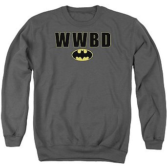 Batman Wonder Womanbd Logo Adult Crewneck Sweatshirt