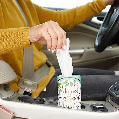 8-pack Round Tissue Boxes For Car Cup Holder - Travel Size Refill Cylinder