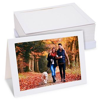 36 Pack Photo Frame Cards With Envelopes For 5 X 7 Inch Photo, White