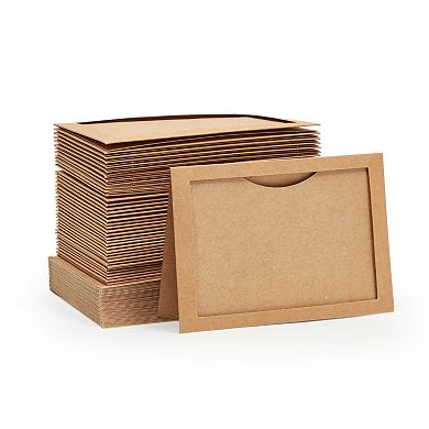 48 Pack Kraft Paper Photo Insert Cards With Envelopes, 4x6 Paper Frames
