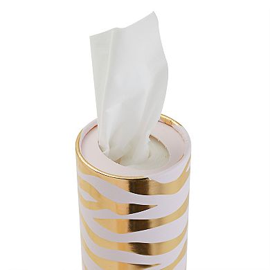 8 Pack Cylinder Tissues Box For Car Cup Holder, 4 Designs, 50 Count Each, 6.5 In