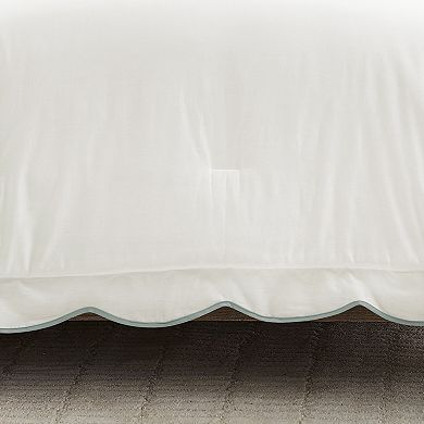 Lush Decor Coastal Chic Blue & White Scallop Edged Comforter Set