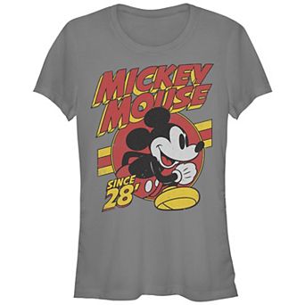 Disney's Mickey Mouse Retro Adventures Since 1928 Juniors' Graphic Tee