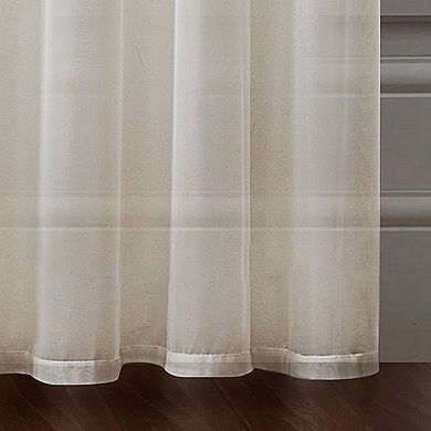 VCNY Home Villa Rod Pocket Sheer 2 Window Curtain Panels