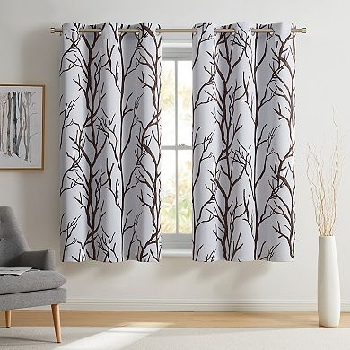 VCNY Home Kingdom Branch Blackout Grommet 1 Window Curtain Panel