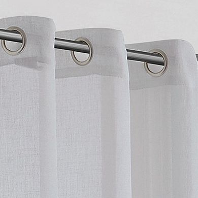 VCNY Home Lajolla Grommet Sheer 4 Window Curtain Panels