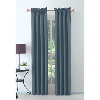 VCNY Home Microfiber Rod Pocket 1 Window Curtain Panel