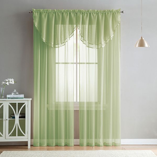 VCNY Home Milly Rod Pocket Sheer 1 Window Curtain Panel